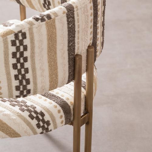  PAROS SANDALYE BEJ DESENLİ