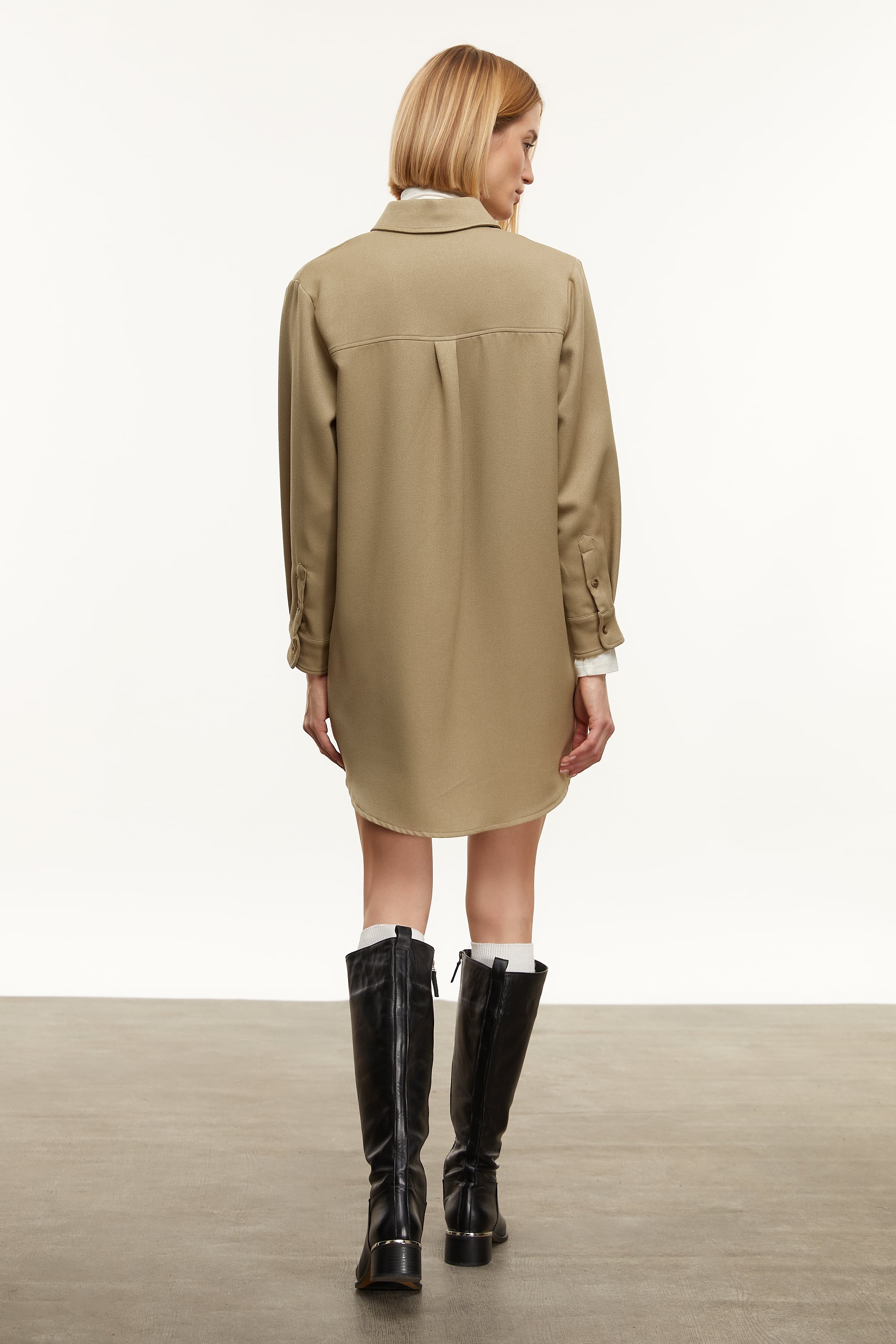 MİNİ GÖMLEK ELBİSE