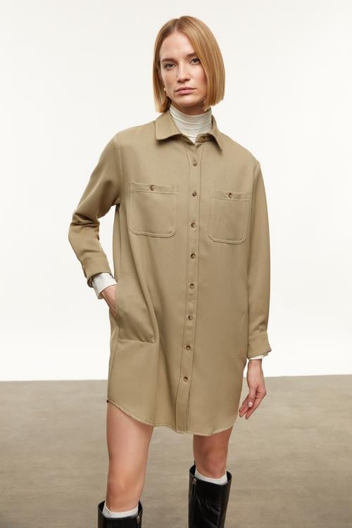 MİNİ GÖMLEK ELBİSE