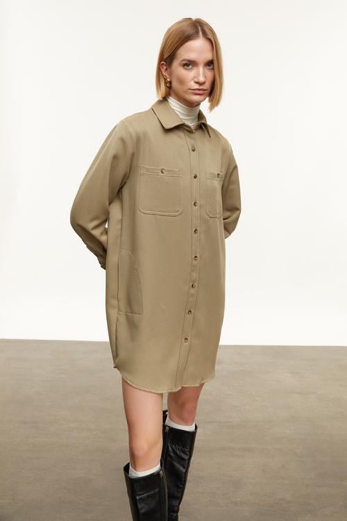 MİNİ GÖMLEK ELBİSE