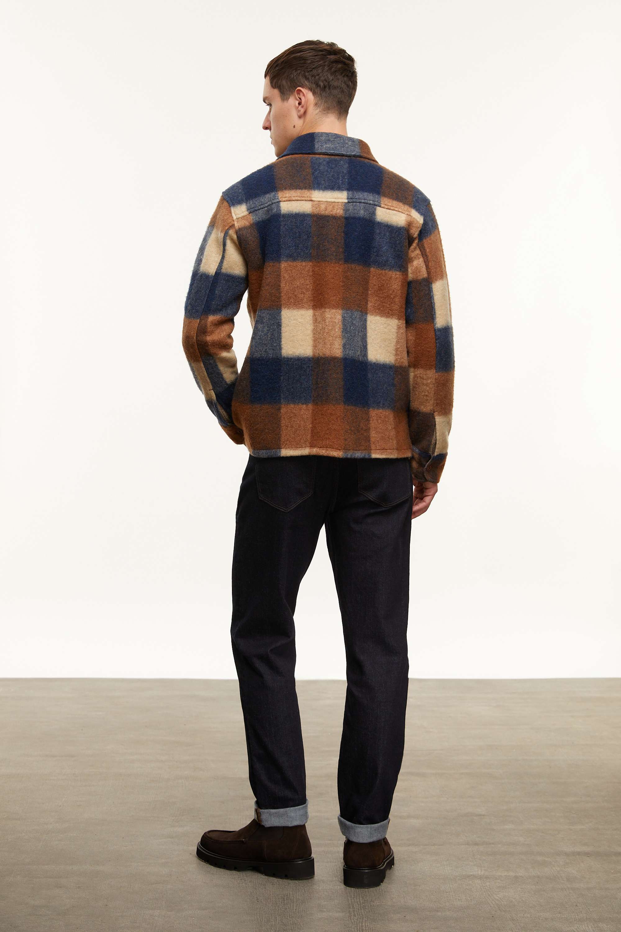 YÜN KARIŞIMLI EKOSELİ CEKET GÖMLEK