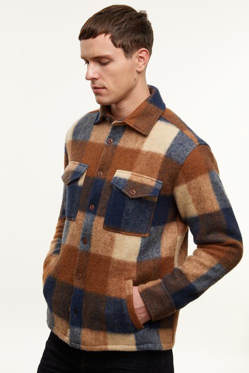  YÜN KARIŞIMLI EKOSELİ CEKET GÖMLEK