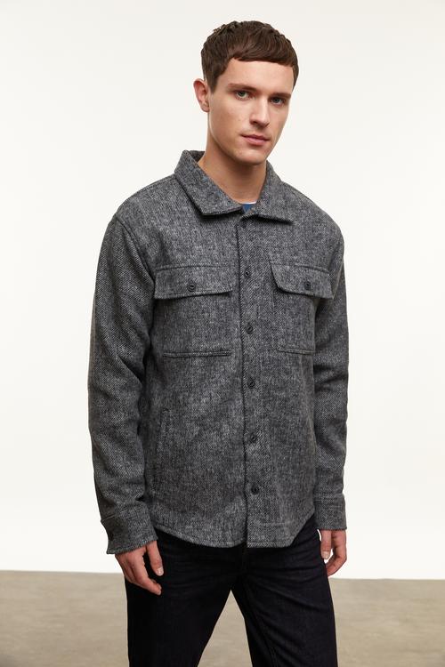  DİK YAKA GÖMLEK CEKET