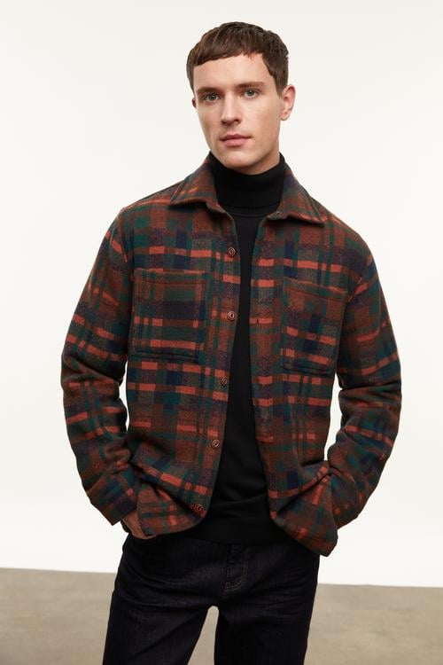  YÜN KARIŞIMLI EKOSELİ CEKET GÖMLEK