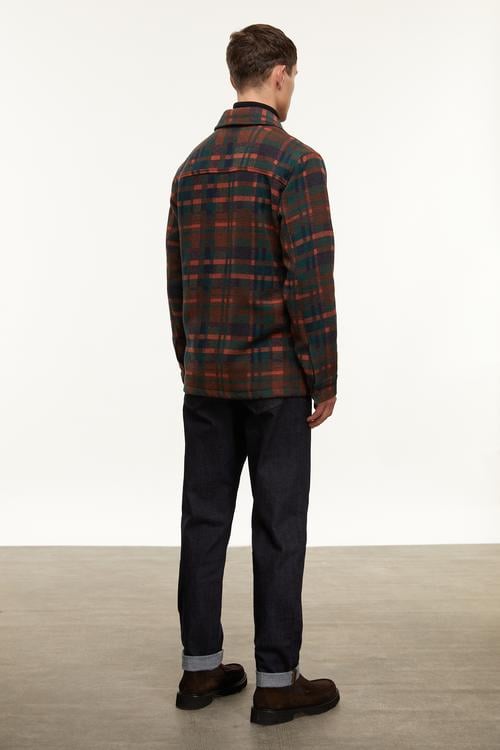  YÜN KARIŞIMLI EKOSELİ CEKET GÖMLEK