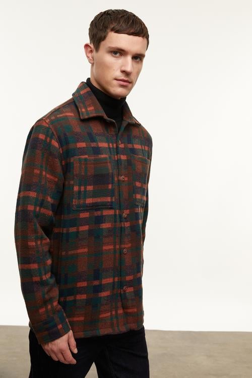  YÜN KARIŞIMLI EKOSELİ CEKET GÖMLEK