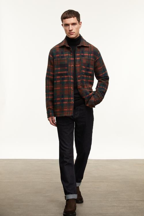  YÜN KARIŞIMLI EKOSELİ CEKET GÖMLEK