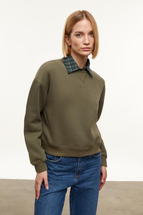  BİSİKLET YAKA SWEATSHIRT