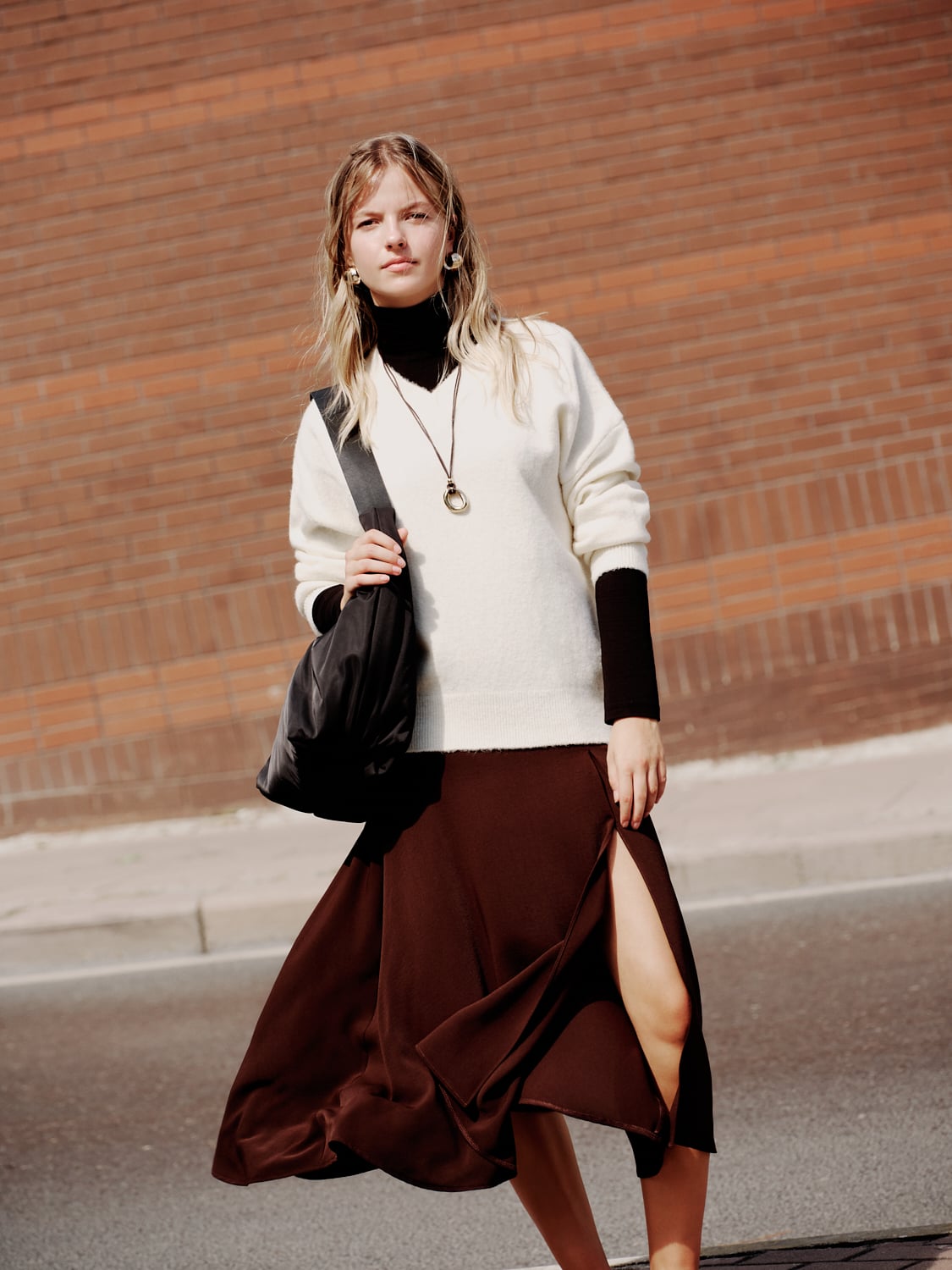 YIRTMAÇLI MİDİ KLOŞ ETEK