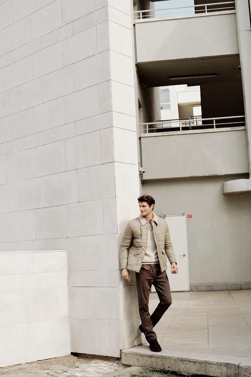  POLAR YAKA DERİ GÖRÜNÜMLÜ MONT