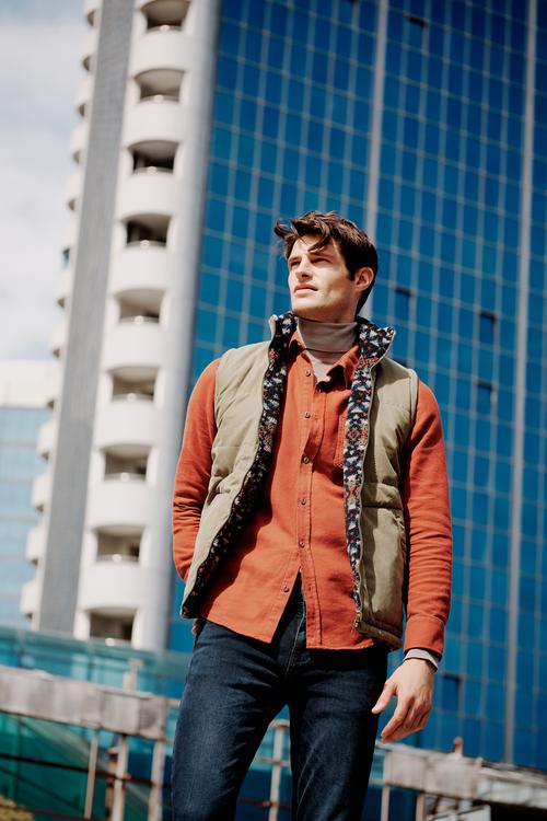  VİSKOZ KARIŞIMLI REGULAR FIT GÖMLEK