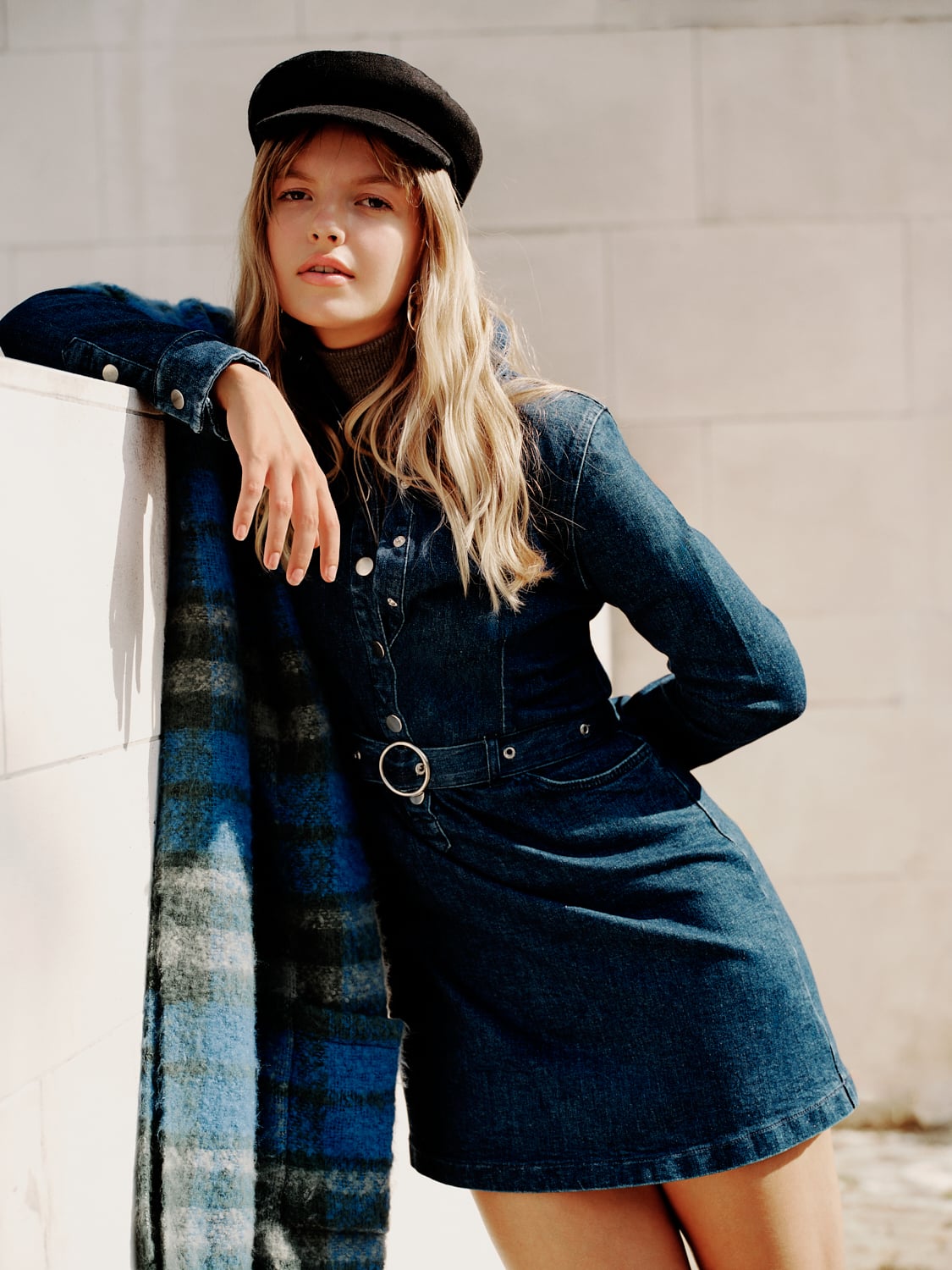 JEAN MİNİ GÖMLEK ELBİSE