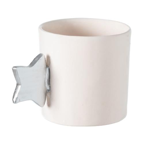  HANDMADE YILDIZ KULPLU FİNCAN SILVER 114 ML