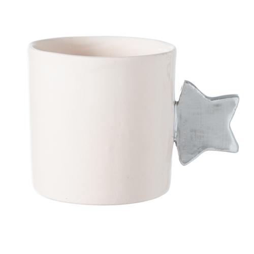  HANDMADE YILDIZ KULPLU FİNCAN SILVER 114 ML