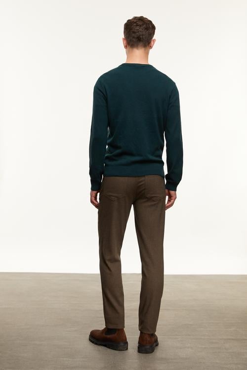  BİSİKLET YAKA YÜN KARIŞIMLI TRİKO KAZAK