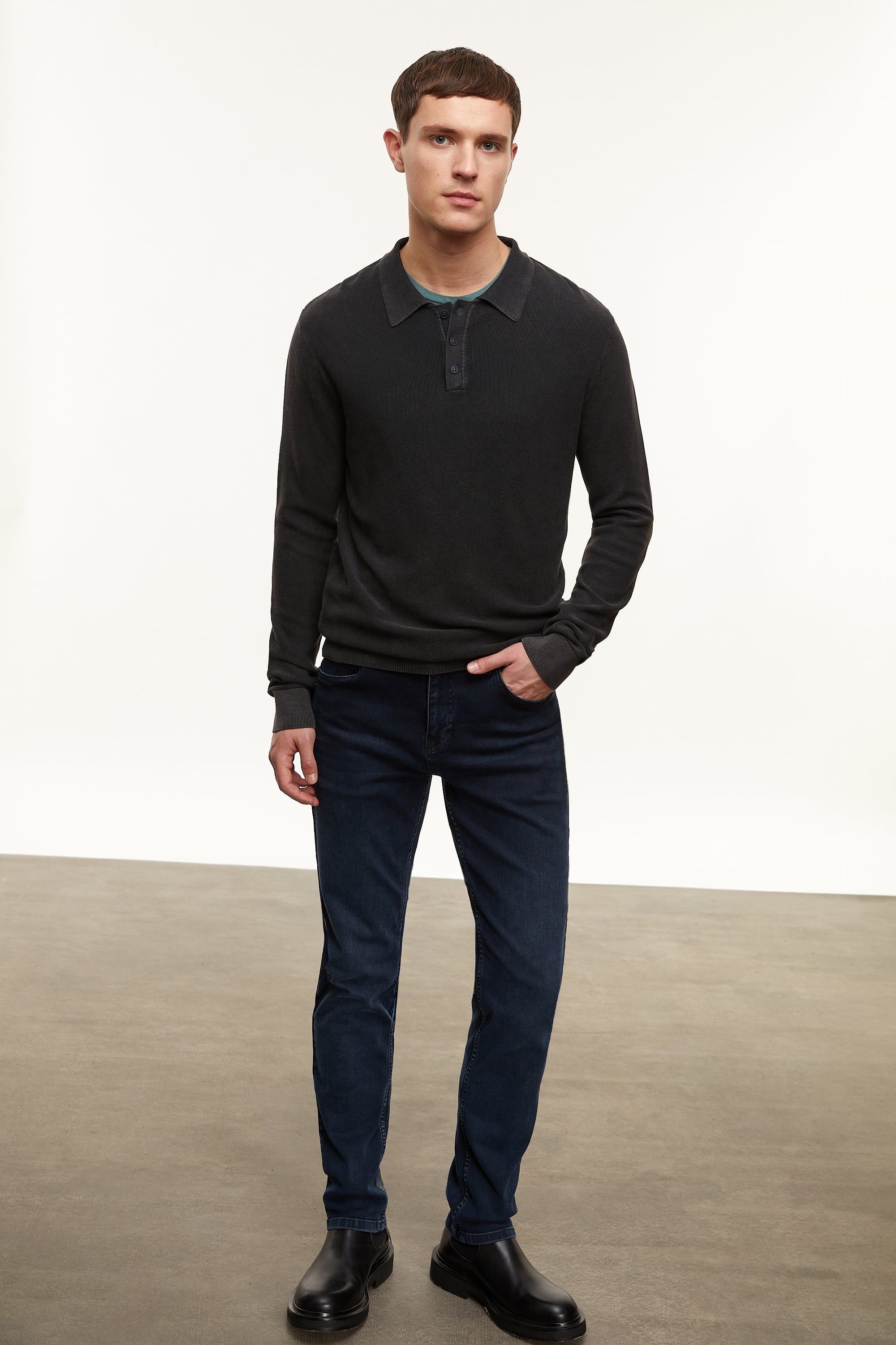 POLO YAKA TRİKO KAZAK