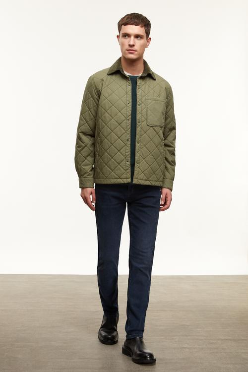  KADİFE YAKA KAPİTONE MONT