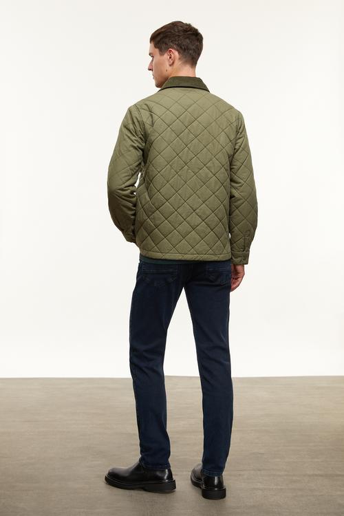  KADİFE YAKA KAPİTONE MONT