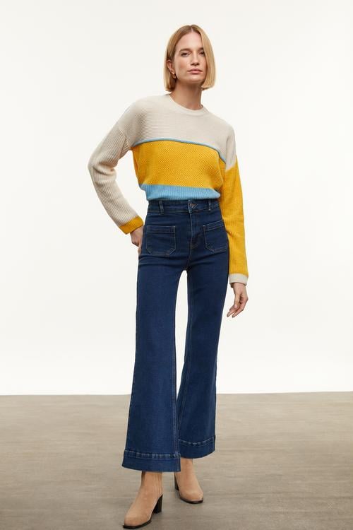  İSPANYOL PAÇA JEAN PANTOLON