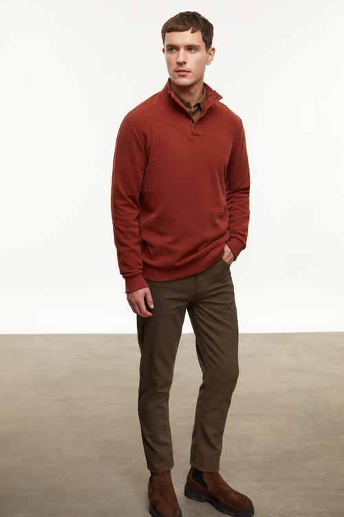  DİK YAKA SWEATSHIRT