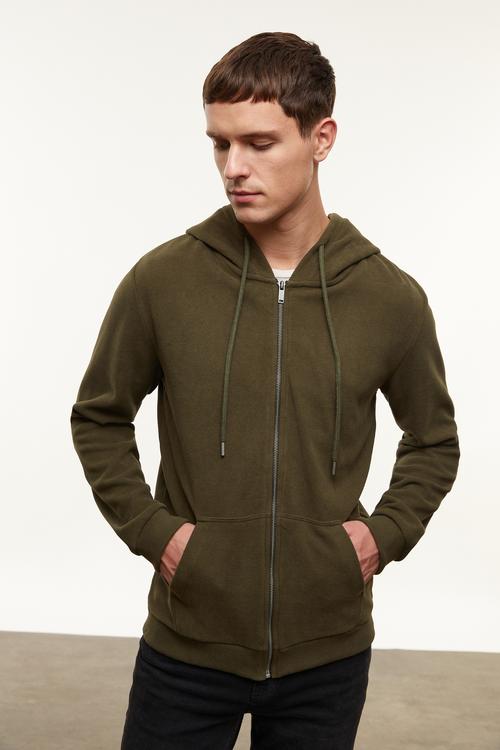  KAPÜŞONLU FERMUARLI SWEATSHIRT