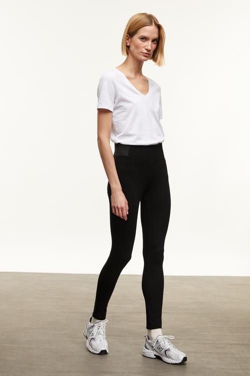  YÜKSEK BEL DİKİŞ DETAYLI TAYT