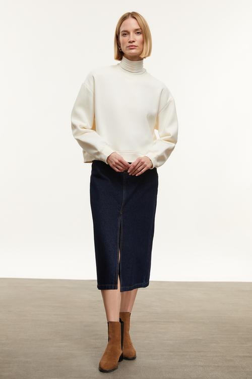  BİSİKLET YAKA SWEATSHIRT