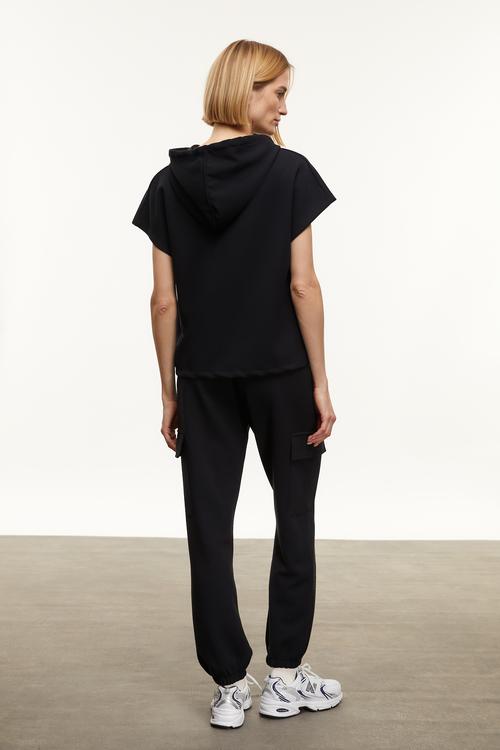  MODAL KARIŞIMLI KISA KOLLU SWEATSHIRT