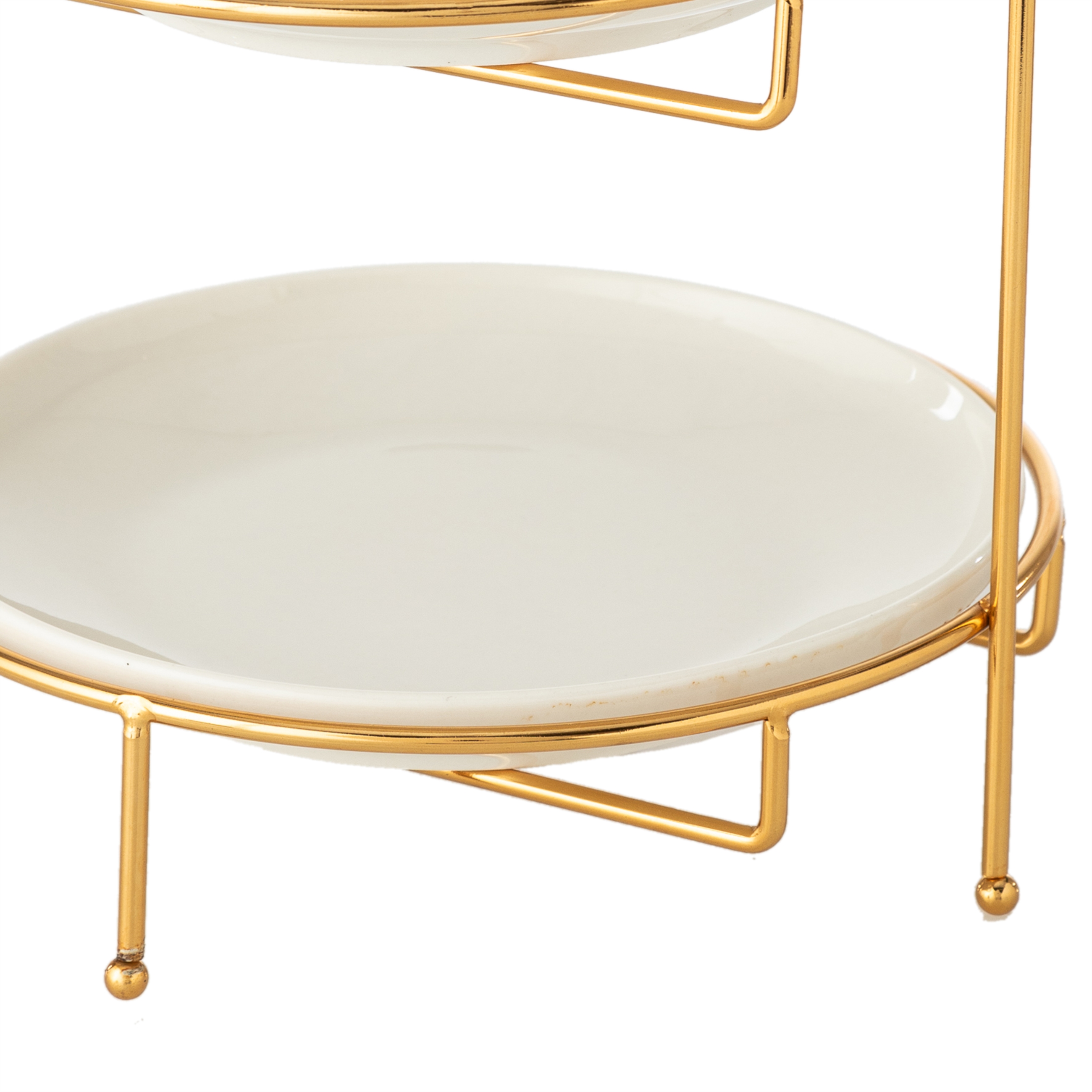 GURME İKİ KATLI SUNUM 22CM - GOLD