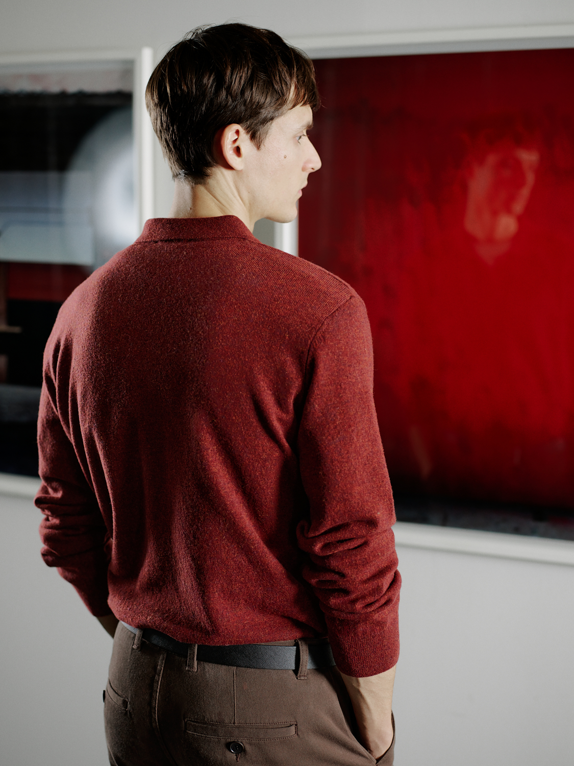 YÜN KARIŞIMLI POLO YAKA TRİKO KAZAK