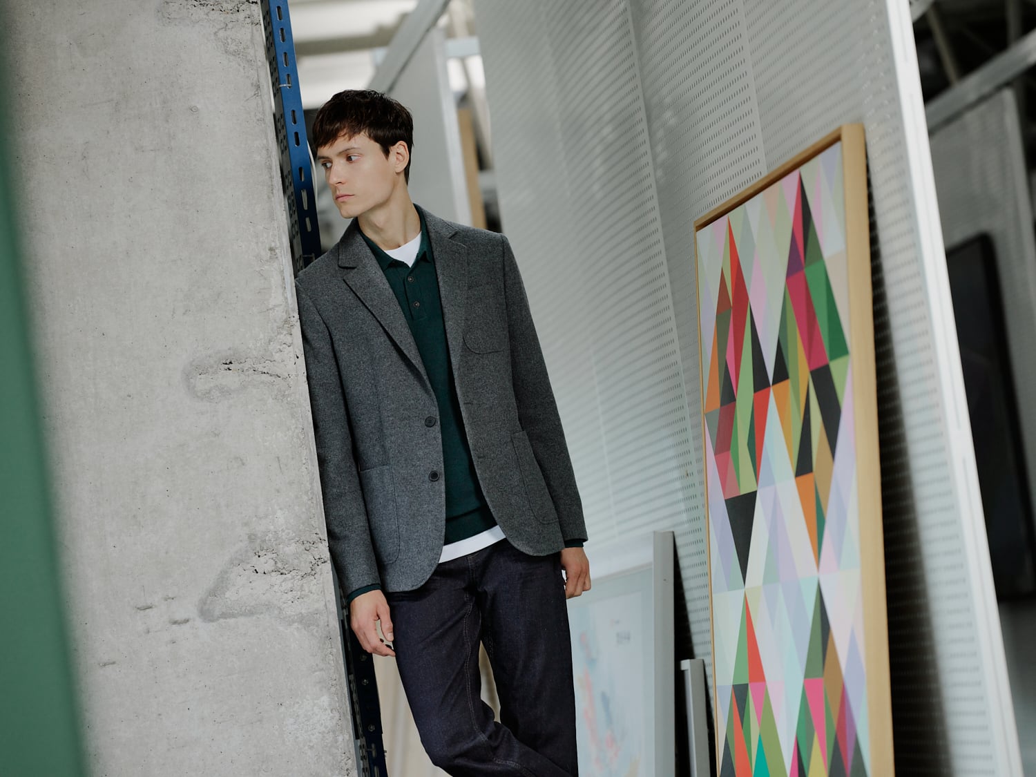 YÜN KARIŞIMLI BLAZER CEKET