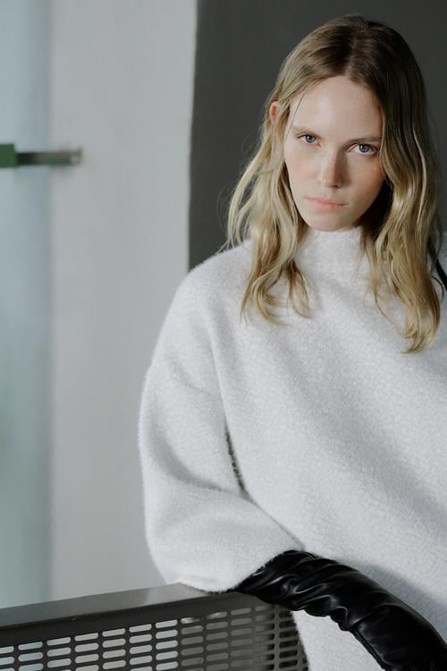  DOKULU A FORM MİNİ ELBİSE