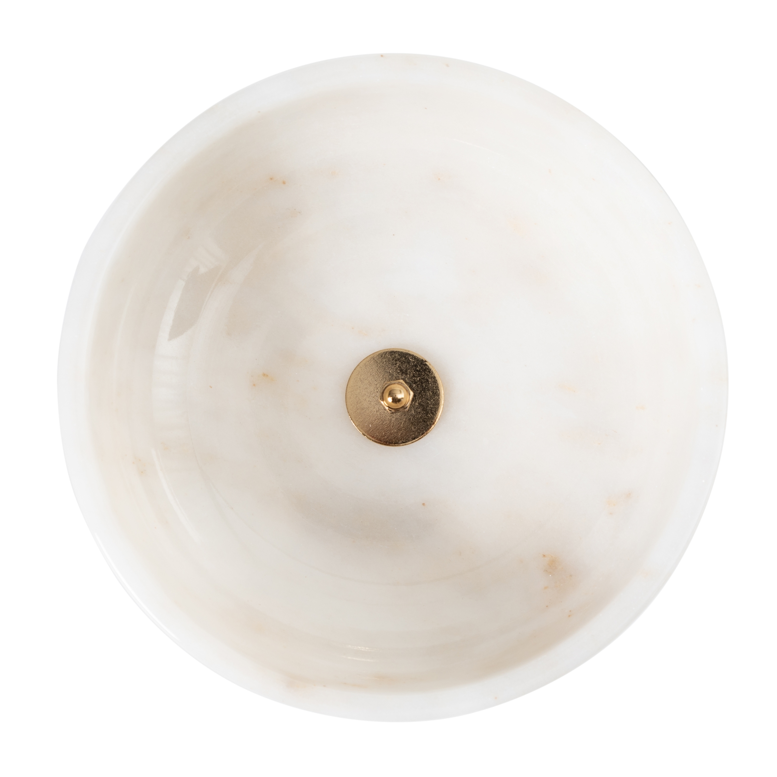 BOYNUZ AYAKLI DEKORATİF KASE BEYAZ 20X6CM