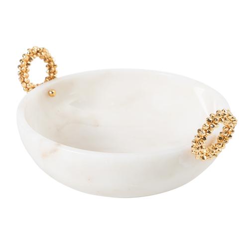  BELL DEKORATİF KASE MERMER 25 CM