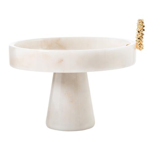  BELL AYAKLI DEKORATİF SUNUMLUK MERMER 25 CM