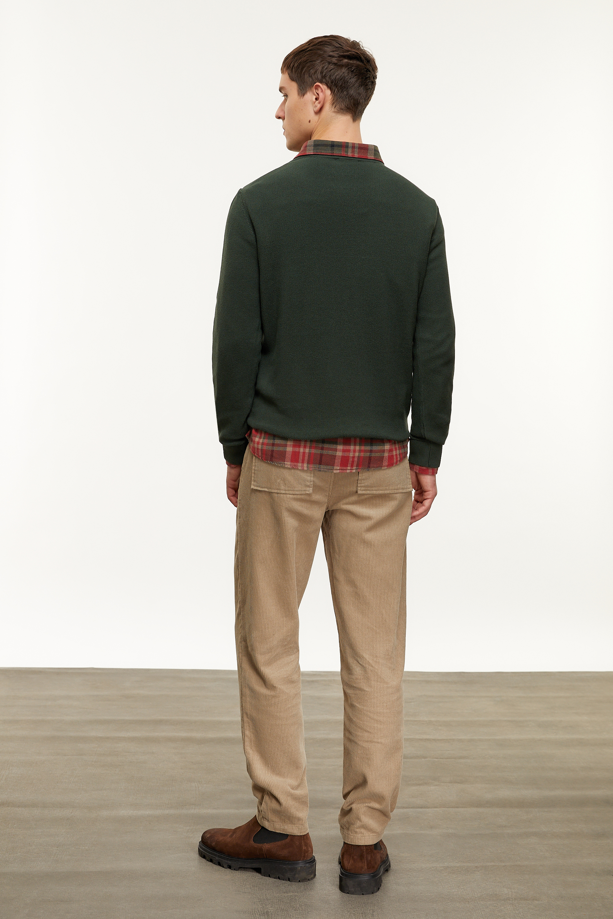 BİSİKLET YAKA TRİKO KAZAK