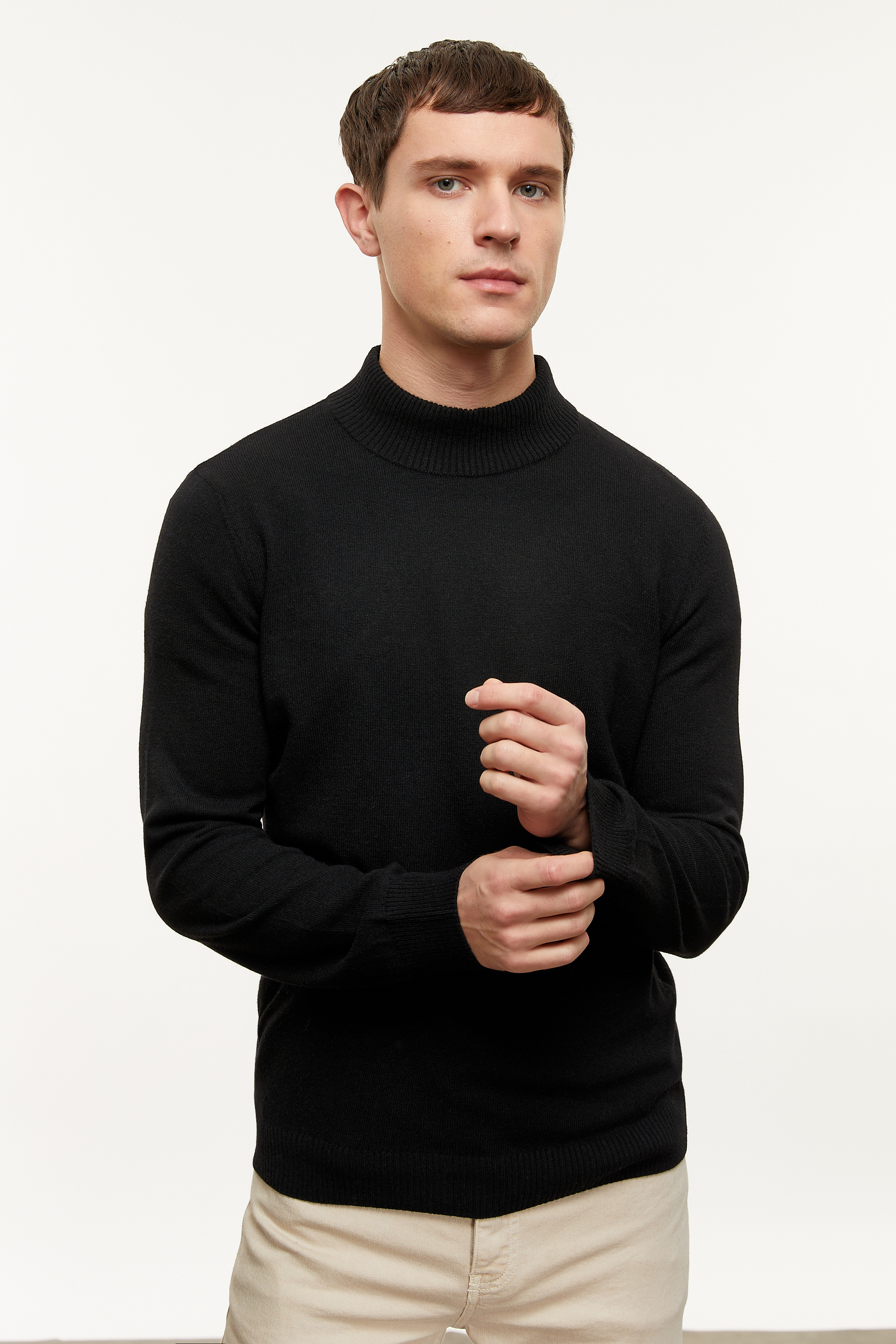 YÜN KARIŞIMLI BALIKÇI YAKA TRİKO KAZAK