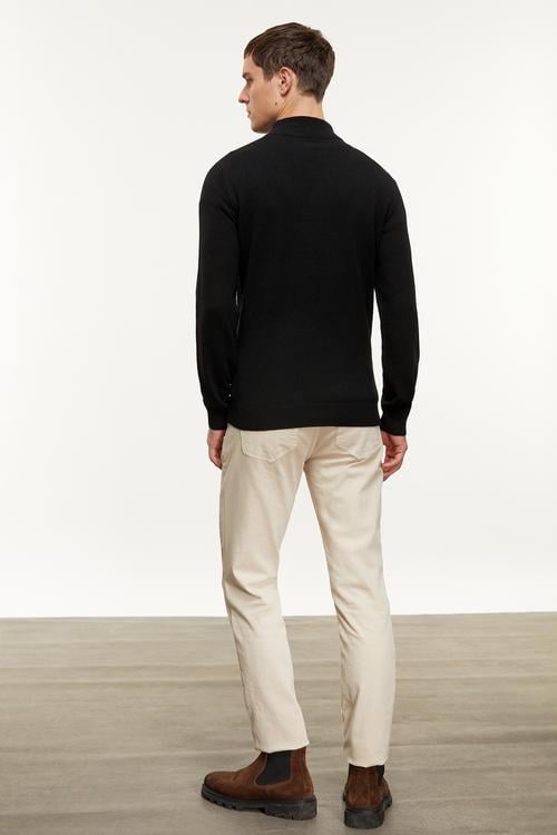  YÜN KARIŞIMLI BALIKÇI YAKA TRİKO KAZAK