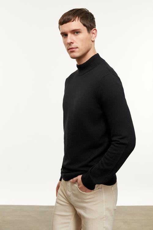  YÜN KARIŞIMLI BALIKÇI YAKA TRİKO KAZAK