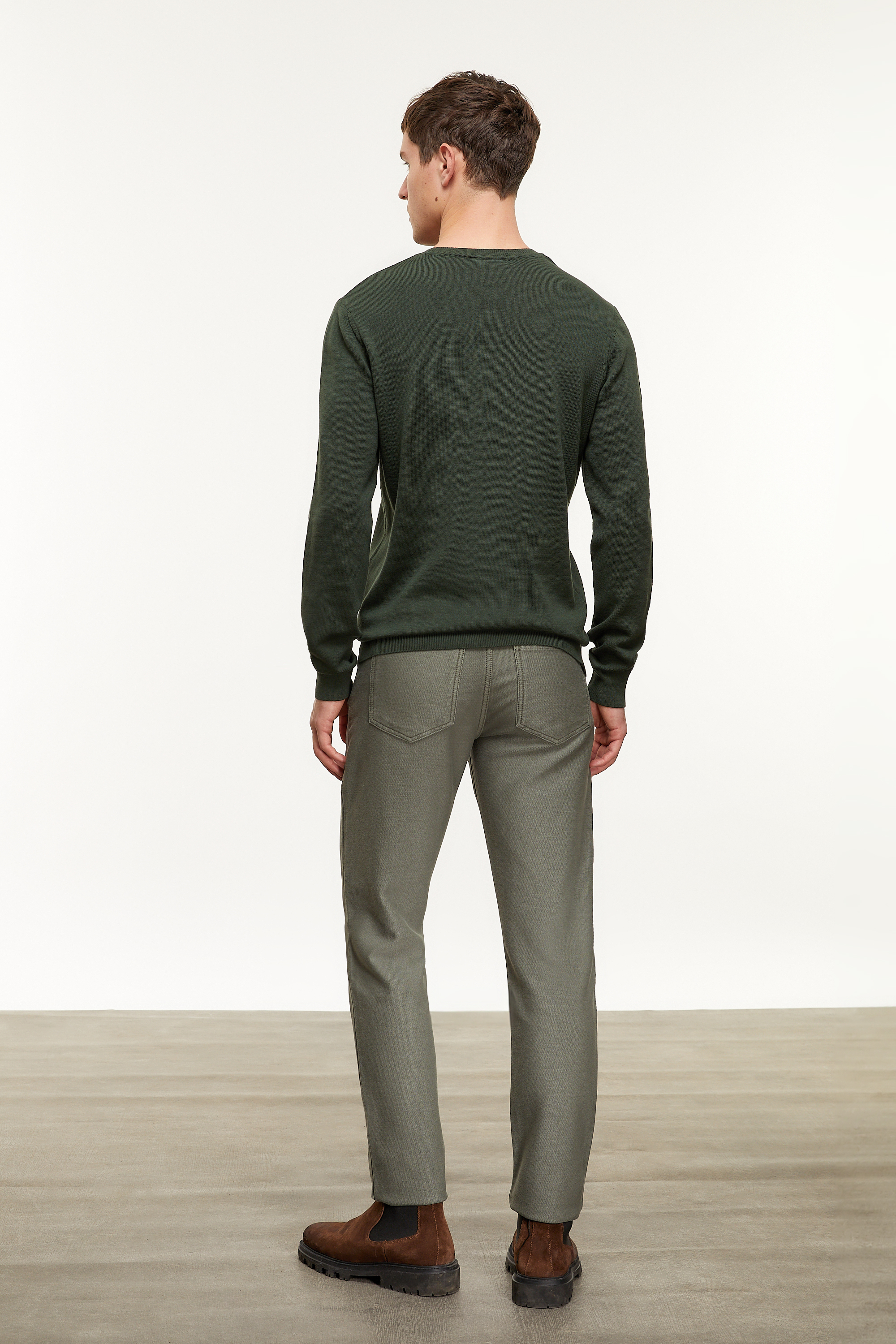 BİSİKLET YAKA TRİKO KAZAK