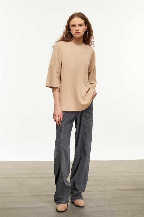  BİSİKLET YAKA KISA KOLLU T-SHIRT