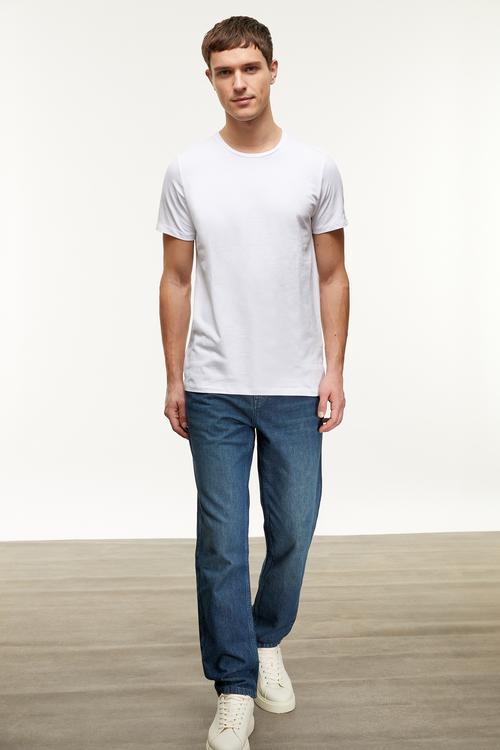  BİSİKLET YAKA KISA KOLLU T-SHIRT