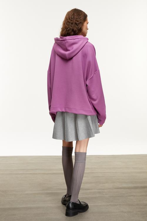  KAPÜŞONLU OVERSIZE SWEATSHIRT