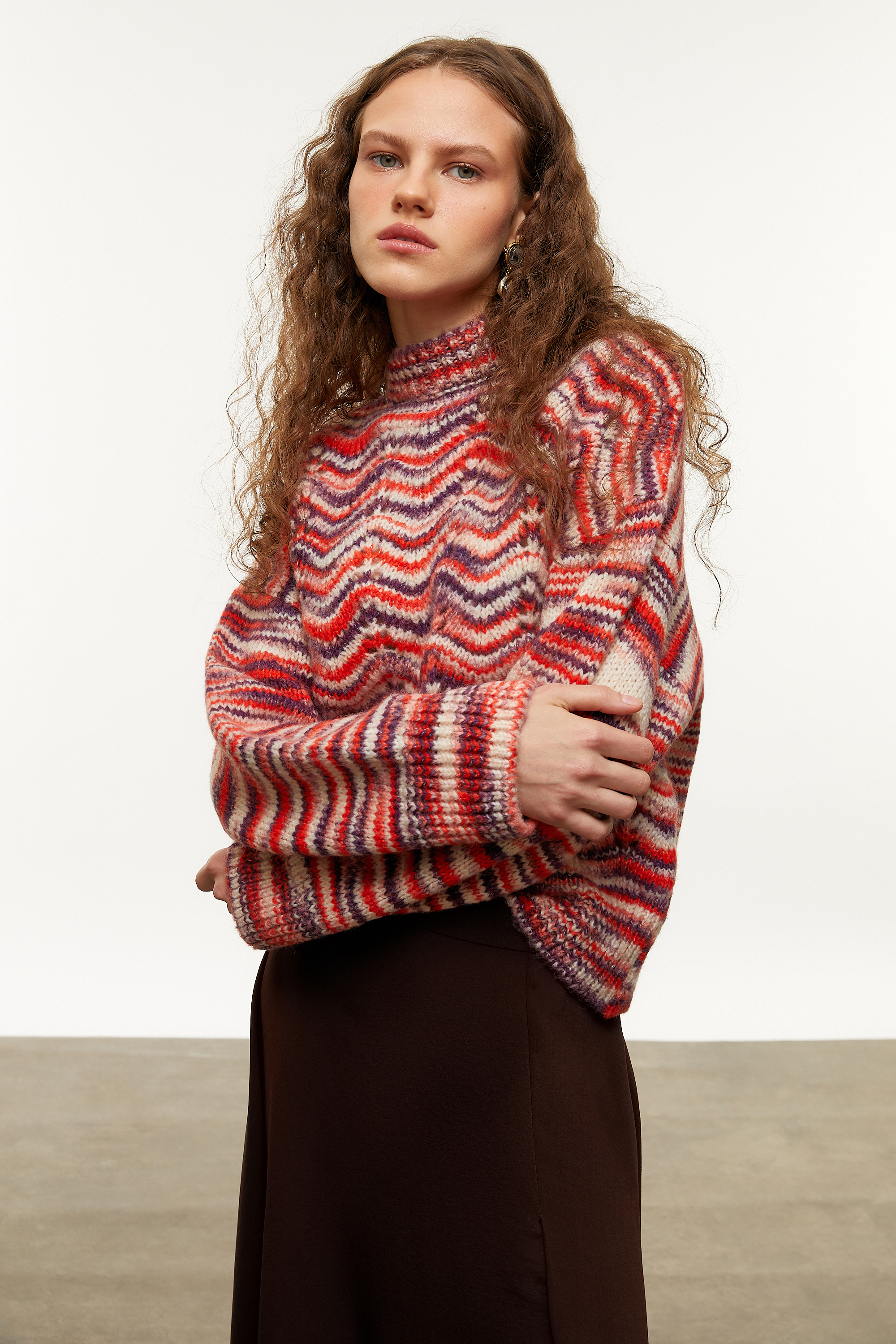 BİSİKLET YAKA TRİKO KAZAK