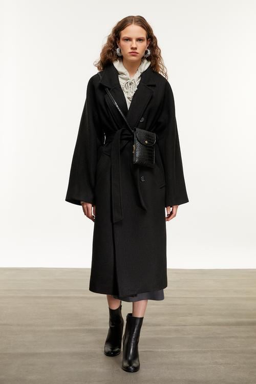  YÜN KARIŞIMLI KAŞE PALTO