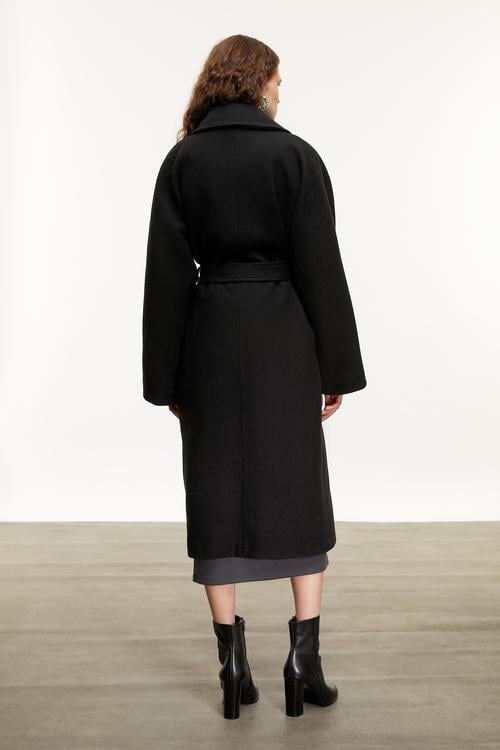  YÜN KARIŞIMLI KAŞE PALTO