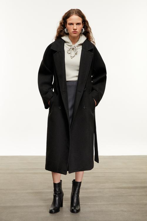  YÜN KARIŞIMLI KAŞE PALTO