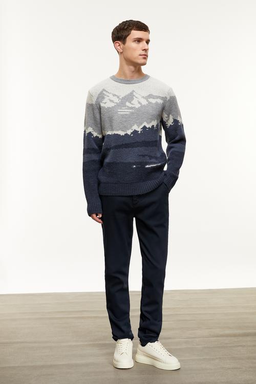  JAKARLI BİSİKLET YAKA TRİKO KAZAK