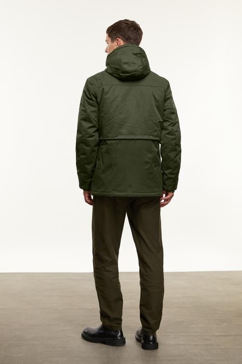 KAPÜŞONLU BAĞLAMA DETAYLI PARKA