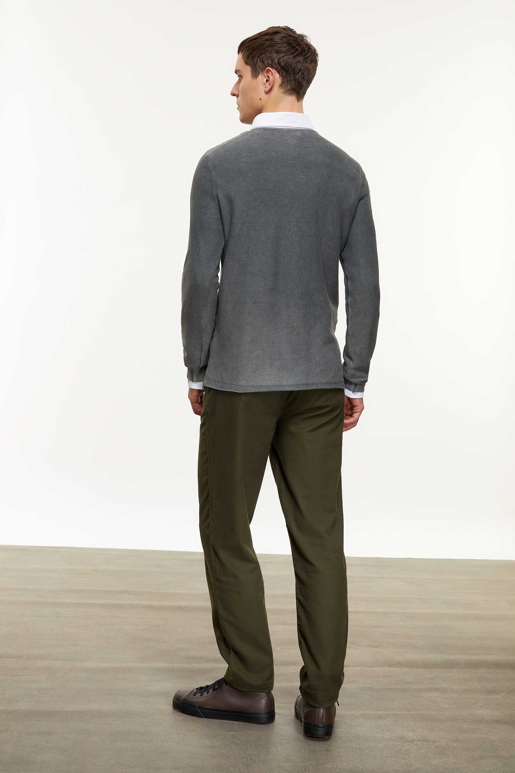 PAMUKLU BİSİKLET YAKA TRİKO KAZAK